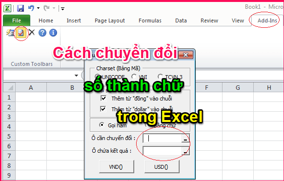 Code đọc số  thành chữ trong excel mới nhất