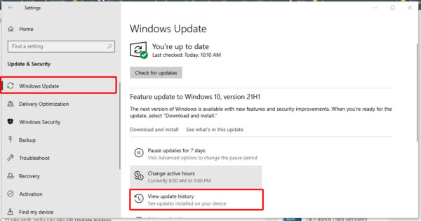 cách gỡ bản cập nhật trong Windows 10