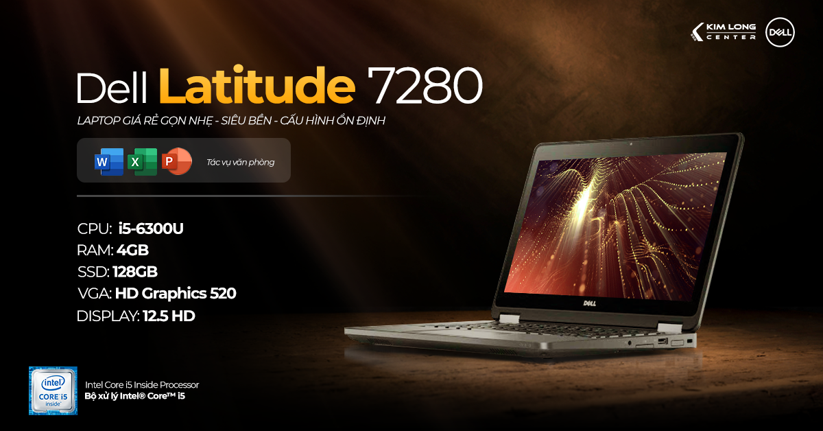 laptop mỏng nhẹ giá rẻ Dell Latitude E7280