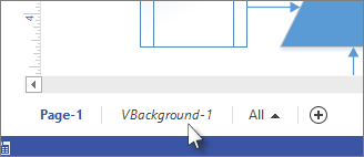 Background tab in Visio