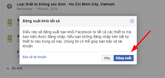Cách đăng xuất tài khoản Facebook và Messenger khỏi tất cả các thiết bị -  VietNamNet
