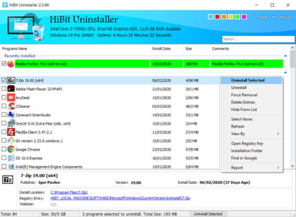 Gỡ bỏ ứng dụng triệt để với HiBit Uninstaller