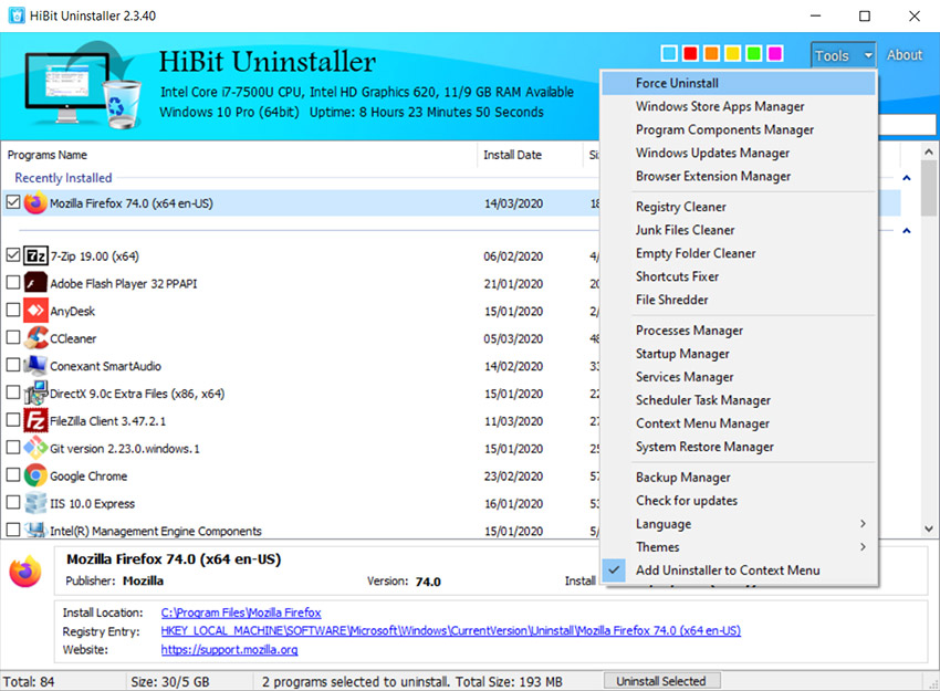 Gỡ bỏ ứng dụng triệt để với HiBit Uninstaller