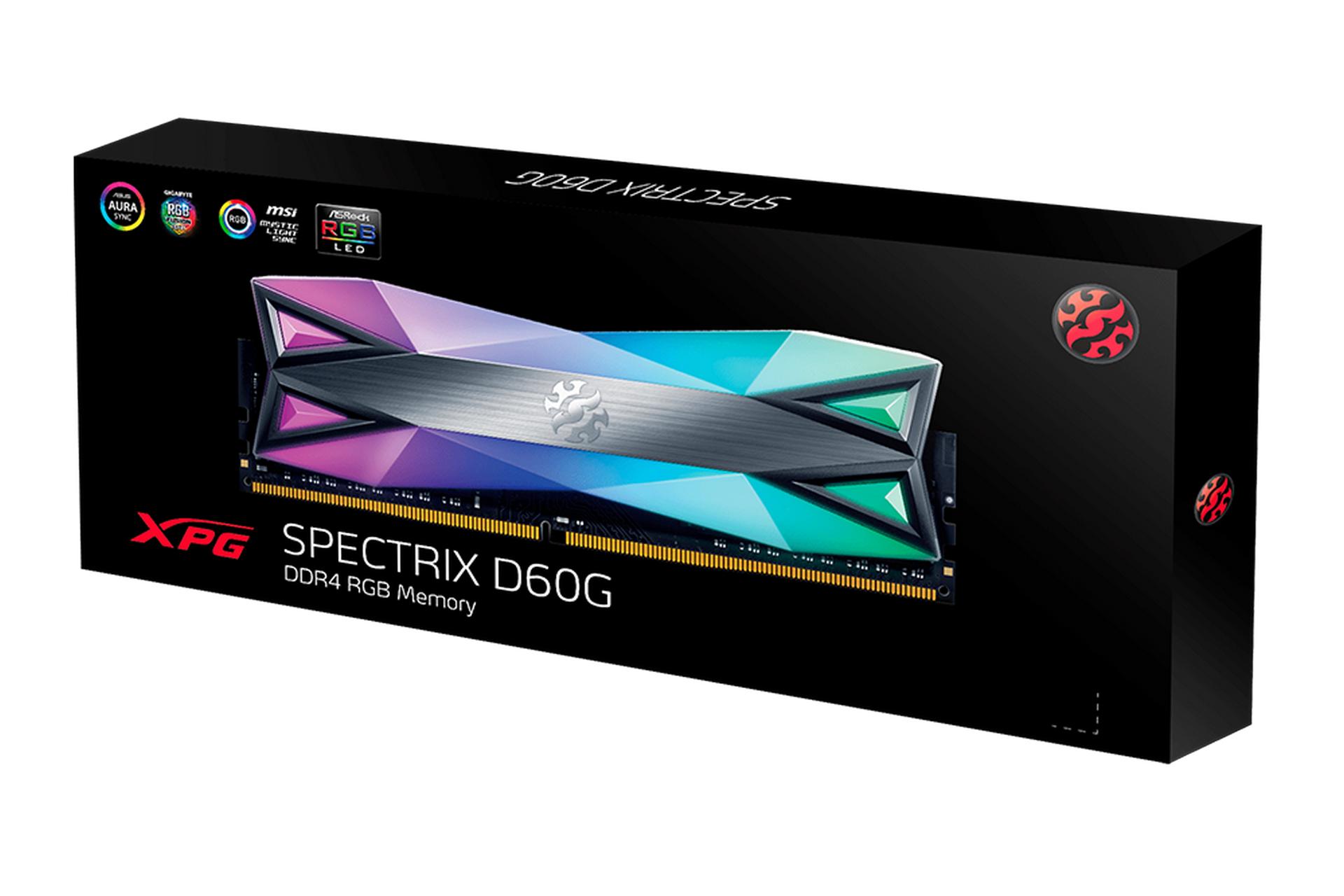 Ram ADATA SPECTRIX D60G RGB 8GB (1x8GB) Bus 3200Mhz