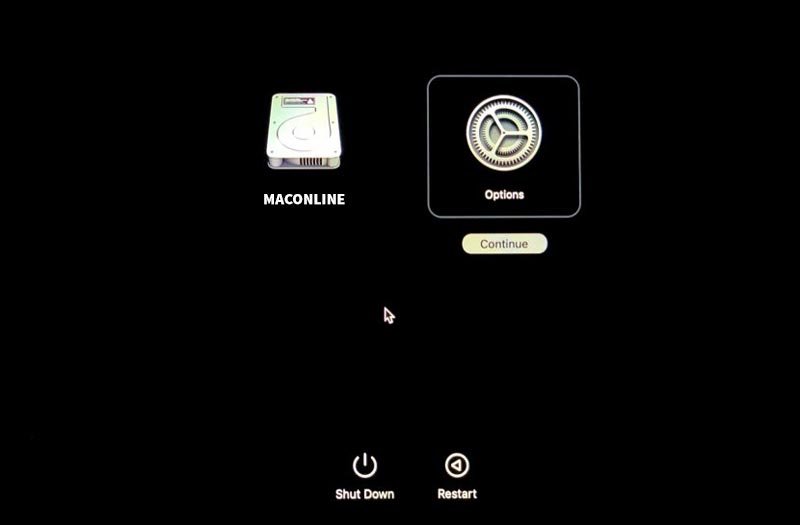 Cài lại Macbook - Nhấn giữ nút nguồn để vào trình Recovery với Mac M1