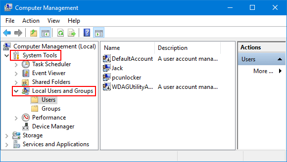 Open Local Users and Groups MMC Snap-in in Windows 10 | Password Recovery