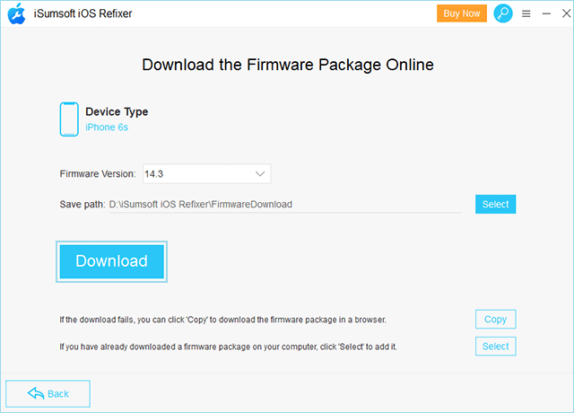 Download the firmware package