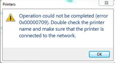 Cách sửa lỗi Error 0x00000709 khi kết nối máy in trong mạng LAN