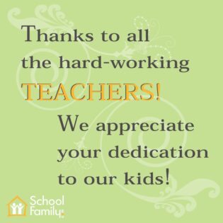 thank you to all the teachers