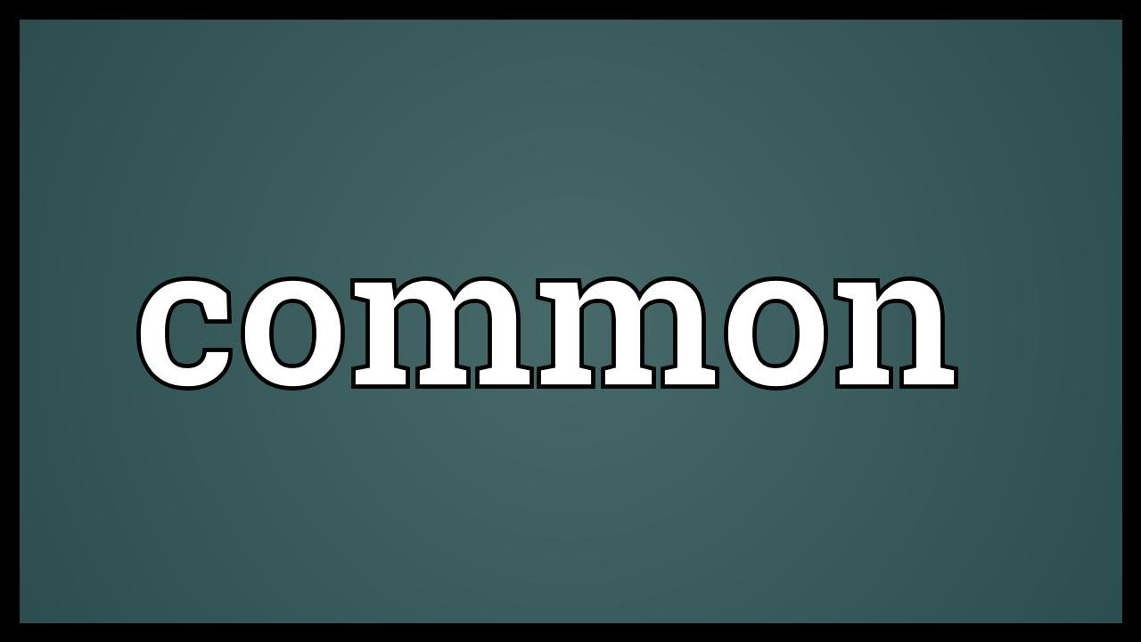 common là gì