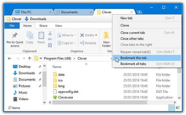 Cách lấy Tab trên File Explorer trong Windows 10