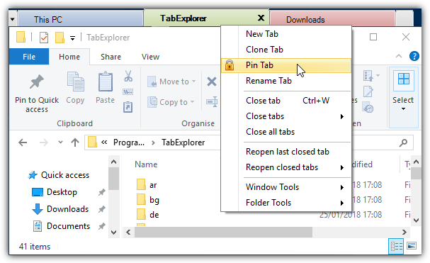 Cách lấy Tab trên File Explorer trong Windows 10