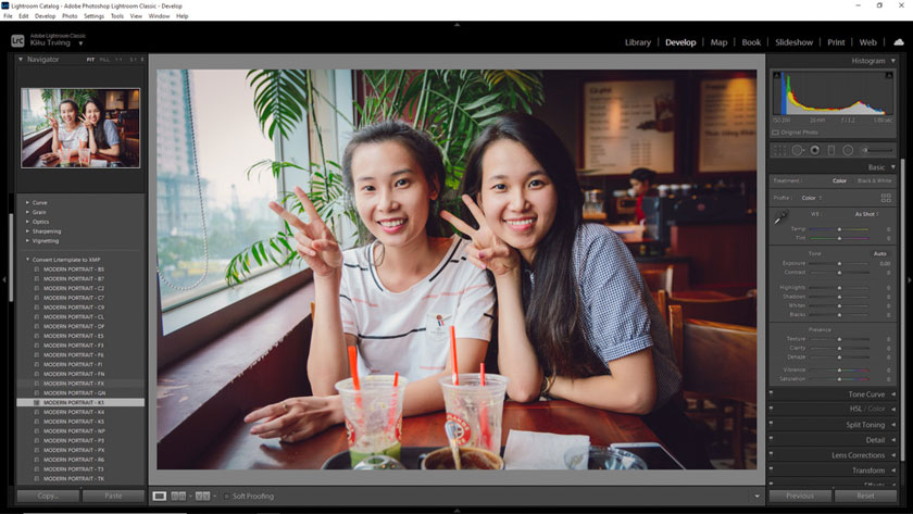 thư mục preset xuất hiện