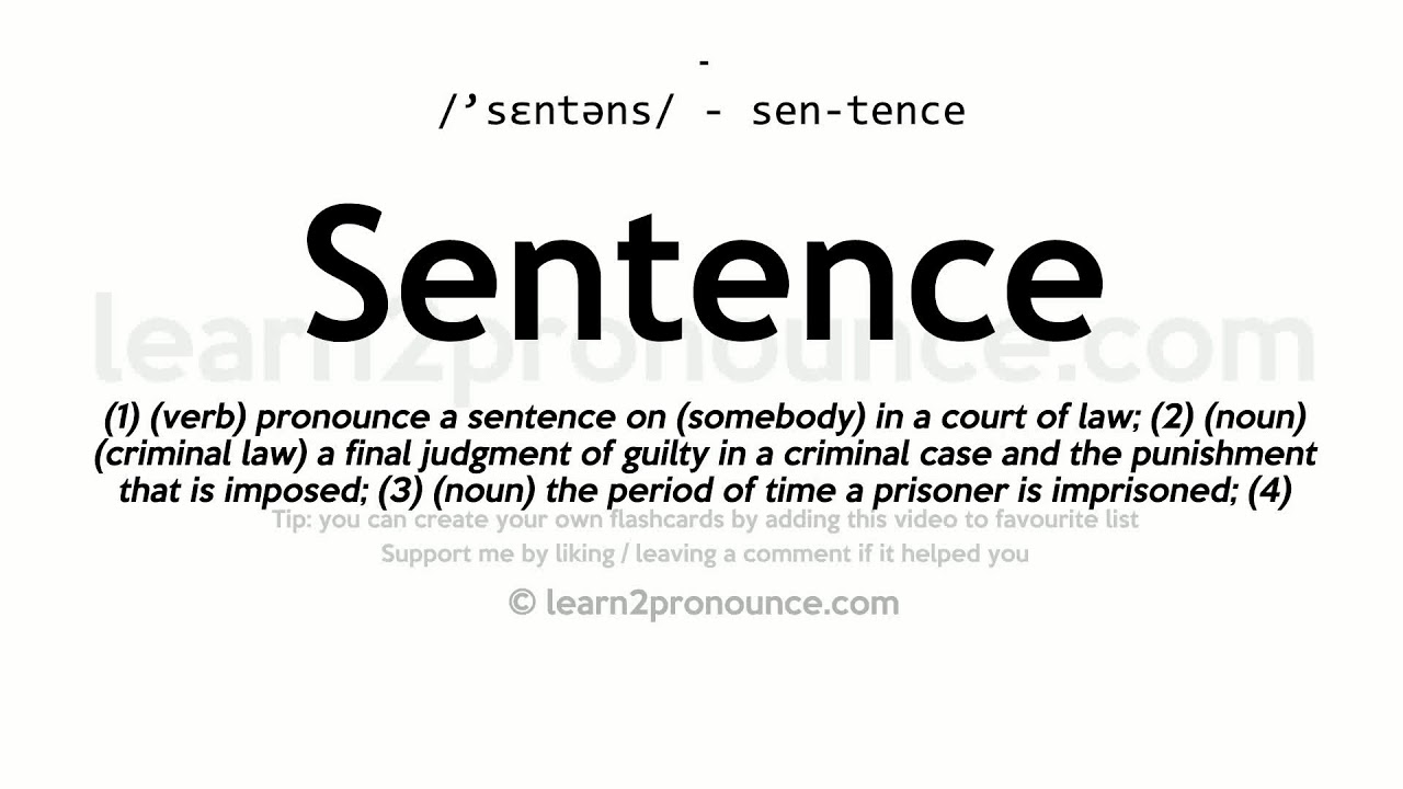 Cách dùng Sentence