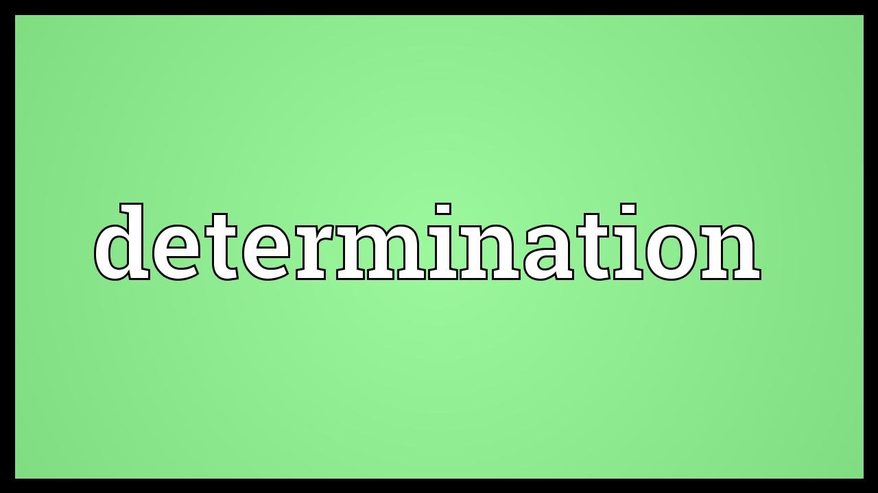 Determination đi với Giới từ gì