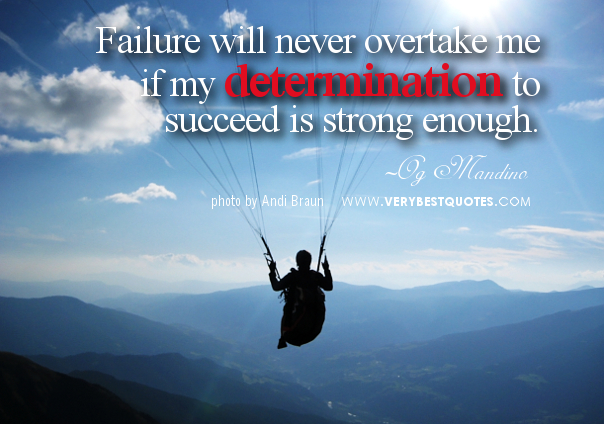 Quote about determination to succeed