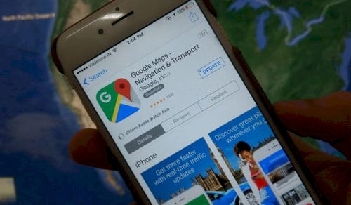 sua loi google map khong hoat dong tren iphone ipad