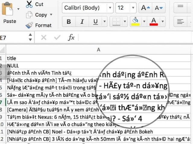 Chữa lỗi font trong Exel đơn giản - Meeypage news