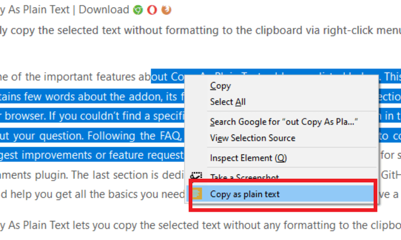 Cách copy trên web không cho copy bằng Extension Copy Plain Text
