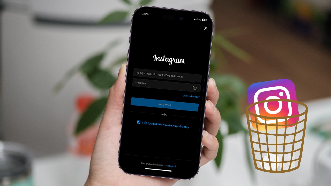 Xóa, cài đặt lại ứng dụng Instagram