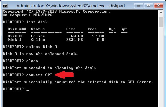 Các bước sửa lỗi the selected disk has an MBR partition table_6