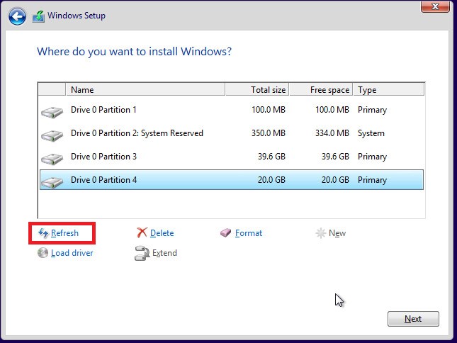 Các bước sửa lỗi the selected disk has an MBR partition table_7