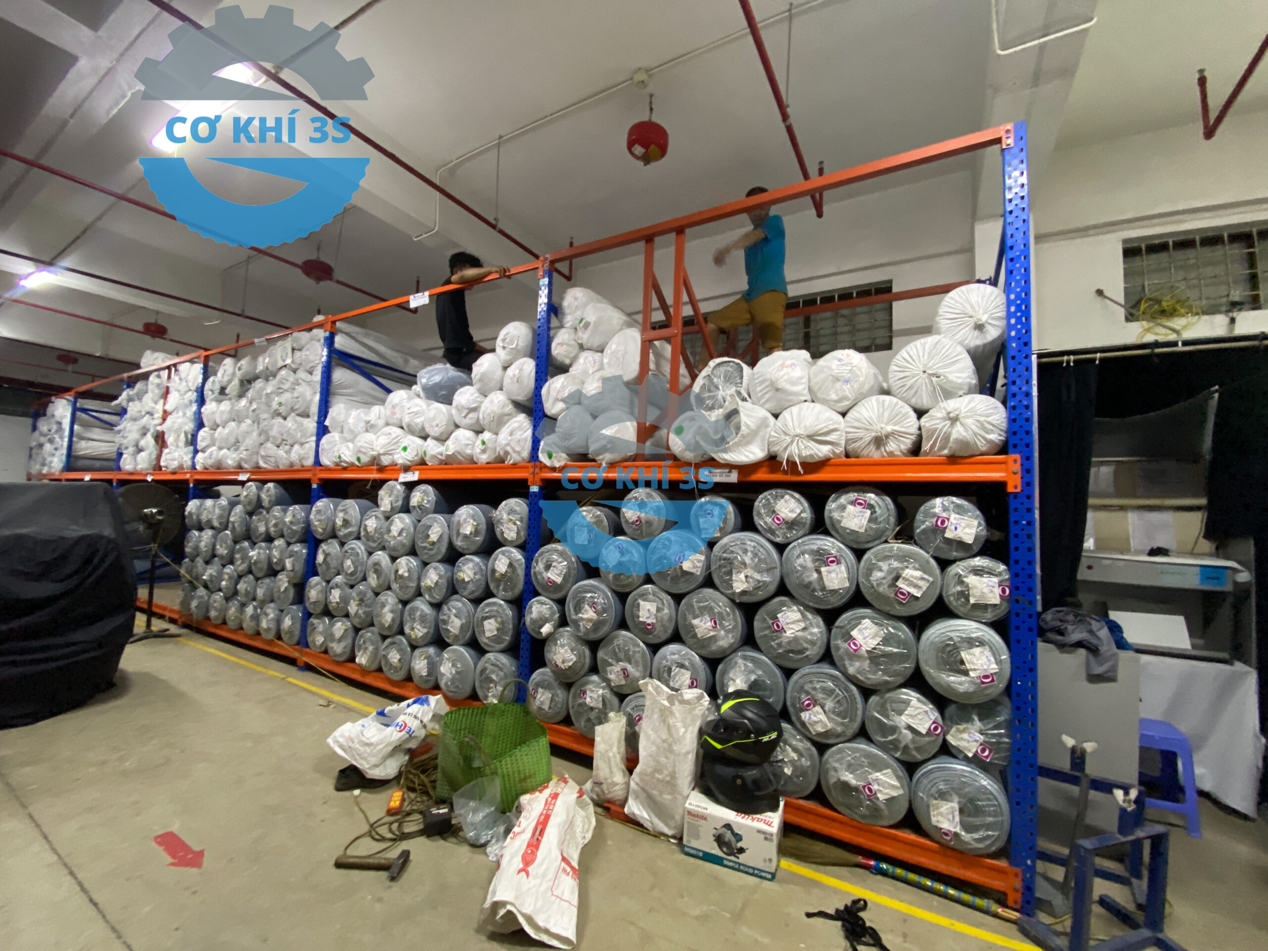 Giá kệ sàn mezzanine, Kệ kho gác lửng cho ngành dệt may